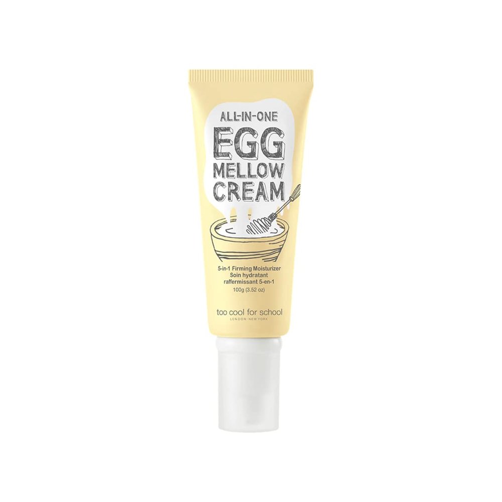Too Cool For School | All-in-One Egg Mellow Cream 100g | Anti Aging Face Cream | Anti Wrinkle Firming Moisturizer | 98% Pure Collagen Fiber