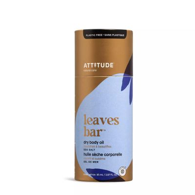 ATTITUDE Dry Body Oil, Natural Origin, Leaves Skin Feeling Soft & Nourishes, Grapeseed, Jojoba and Avocado Oils, EWG Verified, All Skin Types, Lightweight Formula, Vegan, Sea Salt, 2.87 Fl Oz