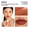 INTO YOU Matte Lipstick, Super Stay Lipcolor for Women, Waterproof, Long Lasting Lip Stain, High Impact Lip Clay with Lightweight Lip Mud Texture, Dual-use for Lips and Cheek, Brown Lipstick (EM03) view 4