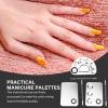 Beaupretty 3sets Stainless Steel Color Mixing Palette for Makeup and Nail Art Easy to Clean Suitable for Professionals and Home Use view 2