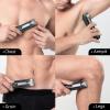 Body Hair Trimmer for Men, kensen Electric Groin Hair Trimmer, Christmas Gift Rechargeable Body Groomer, Replaceable Ceramic Blade Heads, IPX7 Waterproof Wet/Dry Clippers Male Pubic Hair Hygiene Razor view 3