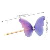 10 Pcs Purple Butterfly Hair Clips Pearl Fabric Fashionable Bobby Pins Non-Slip Barrette Kawaii Hair Accessories for Girls and Women view 2