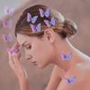 10 Pcs Purple Butterfly Hair Clips Pearl Fabric Fashionable Bobby Pins Non-Slip Barrette Kawaii Hair Accessories for Girls and Women view 4