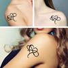 Tattoo Design 6 Sheets Temporary Tattoos for Women Adults Big Heart with Infinity Symbol Sign of Eternal Infinite Love Temporary tattoo for Men for Woman Neck Arm view 2