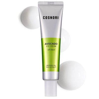 COSNORI Avocado Eye Cream - Nourishing Eye and Face Cream - with Organic Avocado and Rice Bran Extract  Korean Skincare  Anti Wrinkle and Depuff  Irritation Free Formula, 1.01 oz.