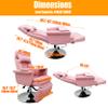 TECHTONGDA Facial Beauty Bed Pink Spa Chair Adjustable Table Salon Bed with Back Adjusted Angle 90-175 Degrees and Air Pressure Lifting for Esthetician Salon Beauty Spa Lash Microblading view 2