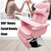 TECHTONGDA Facial Beauty Bed Pink Spa Chair Adjustable Table Salon Bed with Back Adjusted Angle 90-175 Degrees and Air Pressure Lifting for Esthetician Salon Beauty Spa Lash Microblading view 3