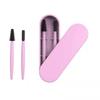 Aitakl Reusable Eyelash Brush, Silicone Eyelash Brush 2 Pcs with Portable Case(Pink) view 1