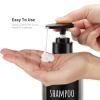 Segbeauty Shower Bottles Refillable, 3pcs 16.9oz/500ml Liquid Dispenser with Labels, Empty Plastic Lotion Pump Press Bottles for Shampoo, Conditioner, Body Soap, Hand Soap, Bathroom, Hotel - Gray view 4