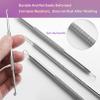15 PCS Pimple Popper Tool Kit,Blackhead Remover Comedone Extractor Tools,Professional Pimple Comedone Extractor,Stainless Steel Skin Blemish Removal Acne Tools for Forehead Nose Face with Metal Case view 3