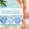 Paraffin Wax Bath Terry Cloth Gloves & Foot Liners, Paraffin Wax Machine Heated SPA Mittens Foot Liners, Thick Heat Hand Feet Treatment Insulated Mitt Spa Feet Cover Great for Men Women (Blue) view 4