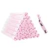 20 Pcs Pink wands + 1 pink hair tie Disposable Mascara Brushes Diamond Eyelash Spoolies Makeup Brush Mascara Wand in Sanitary Tube Lash Supplies view 1