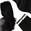 Moresoo Black Hair Extensions Tape in Hair Black Human Tape in Hair Extensions Seamless Glue in Extensions Real Human Hair 12 inch #1B 20Pcs 30G view 1