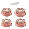 for Finishing Touch Replacement Heads Flawless Facial Hair Remover Gen 2,Double Halo Painless and Smooth (4PCS, GEN 2) view 1