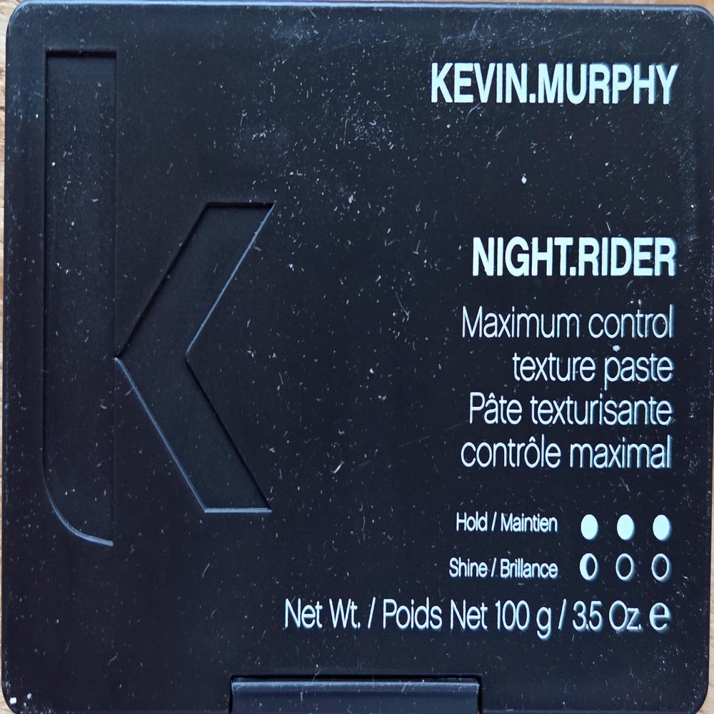 KEVIN.MURPHY NIGHT.RIDER - Strong Hair Paste - For All Hair Types - Hair Moulding Paste - Boosts Hair Shine - Strong Hold Hair Care - Matte Texture - Travel Size - 100 g / 3.5 oz