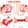 AbuQ 2 Pieces African net Sponge for exfoliating,African exfoliating net, African wash net, African Ghana Sapos scrubbing washcloth rag for Smoother Skin and Daily use,Blue-Blue view 4