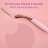 Wilkinson Sword Intuition Dermaplaning Tool for Exfoliating and Hair Removal, Dermaplaning Tool with 3 Refill Blades Rose Gold view 3