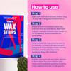 WooWoo - Natural Tame It! Ready-To-Use Bikini Wax Strips With Damask Rose Oil | Clean + Vegan Intimate Skin Care (20 Wax Strips) view 4