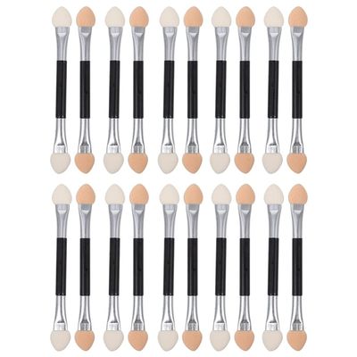 Beaupretty 30pcs Dual-end Eyeshadow Applicators Lightweight Makeup Tools for Eye Makeup Comfortable Dual-sided Design for Travel and Everyday Use for Applying Eyeshadow Without Mixing