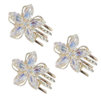 Beaupretty 3pcs Flower Clips for Women Hair Clasp Jaw Clips Cute Floral Design Hair Accessories for Everyday Use and Special Occasions