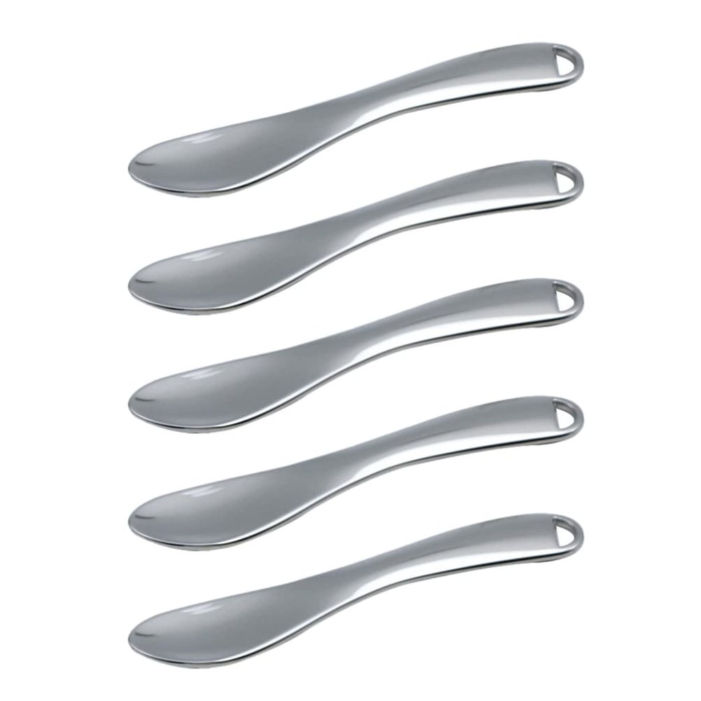 Beaupretty 5pcs Skincare Spatulas for Face Cream Eye Cream Applicators Smooth for Easy Application Lightweight Portable Makeup Spoons for Daily Use