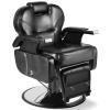 Artist hand Reversible Foot Pedal Barber Chair Hydraulic Recline Barber Chairs Salon Chair for Hair Stylist Tattoo Chair Heavy Duty Barber Salon Equipment (Black) view 1