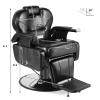Artist hand Reversible Foot Pedal Barber Chair Hydraulic Recline Barber Chairs Salon Chair for Hair Stylist Tattoo Chair Heavy Duty Barber Salon Equipment (Black) view 2