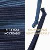 HAVHAF Knotted Men's Hair Ties - 8pcs (Thin, Denim) - No Damage Crease Breakage Bun Hair Tie For Men with Long, Curly, Thick Hair view 3