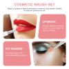 SOLUSTRE 6pcs Silicone Lip Mask Brush with Lid Portable Lipstick Applicator for Makeup Soft Brush for Easy Application for Daily Use and Replacement for Women and Girls view 2