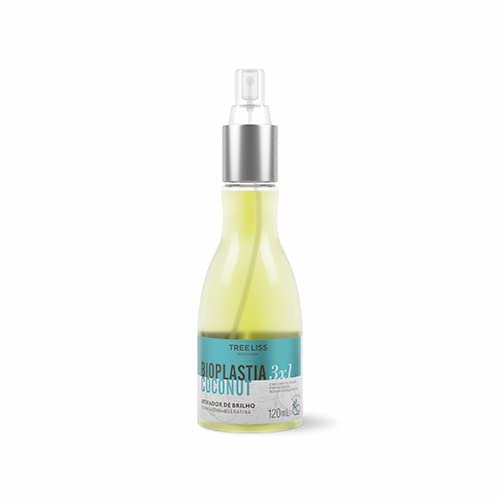 Tree Liss Bioplastia Coconut 3x1 Gloss Activator 120Ml Intense Shine Silky Soft Thermoprotector Keratin Coconut Oil