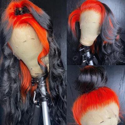 13x4 Lace Wig Pre-Colored Blend Wig Bodywave Wig Transparent Lace Body Wave Frontal Wig 13x6 Lace Frontal Wig Brazilian Wig Ombre 150 Density (10, 13x4 Lace Front Wig)