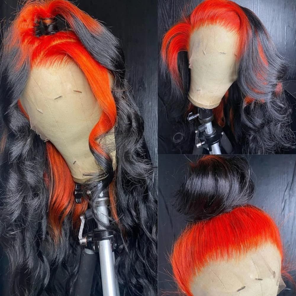 13x4 Lace Wig Pre-Colored Blend Wig Bodywave Wig Transparent Lace Body Wave Frontal Wig 13x6 Lace Frontal Wig Brazilian Wig Ombre 150 Density (10, 13x4 Lace Front Wig)
