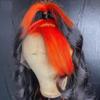 13x4 Lace Wig Pre-Colored Blend Wig Bodywave Wig Transparent Lace Body Wave Frontal Wig 13x6 Lace Frontal Wig Brazilian Wig Ombre 150 Density (10, 13x4 Lace Front Wig) view 4