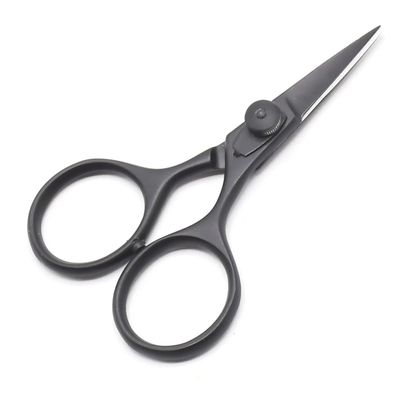 WellnessD'Light - 4" Professional Super Sharp Chef Scissors + Hair Cutting Scissors Heavy Duty All Stainless Steel Black Tool Shears Fine Point Razor Edge Sharp!