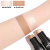 FOCALLURE 2 Pcs Mineral Cream Contour Stick,Moisturize Highlighter and Bronzer Pen,Non Stick Face Brightens & Shades Pencil,Long Lasting & Smooth Gliding Face Illuminator Makeup,Light-medium view 3