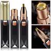Feilx 2 in 1 Electric Eyebrow Trimmer Hair Remover Women Shaver LED Light Lady Epilator Razor face Makeup Tool Gift view 2