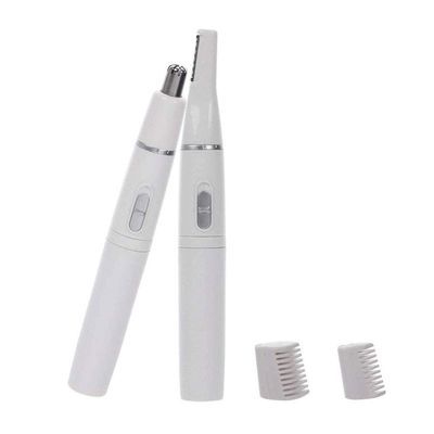 Feilx 2-in-1 Face Eyebrow Scissors Hair Trimmer Mini Portable Women Body Shaver Remover Blade Razor Epilator
