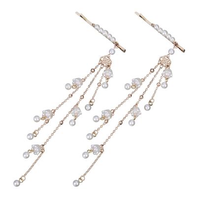 Beaupretty 2pcs Vintage Tassel Hairpins Chinese Style Hair Clips for Headdress Elegant Hair Jewelry Retro Accessories for Weddings and Special Occasions