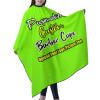 Sophiehome Personalized Logo Cape for Men Professional Salon Use, Adults Size, Large Custom Barber Cape for Hair Cutting, Lawngreen view 2