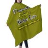 Sophiehome Customizable Photo Logo Haircut Barber Cape for Men, Personalized Professional Salon Cape With Your Message, Large for Adults, Hair Cutting - Olive view 2