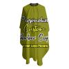 Sophiehome Customizable Photo Logo Haircut Barber Cape for Men, Personalized Professional Salon Cape With Your Message, Large for Adults, Hair Cutting - Olive view 3