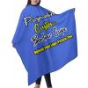 Sophiehome Customizable Photo Logo Haircut Barber Cape for Men, Personalized Professional Salon Cape With Your Message, Large for Adults, Hair Cutting, Royalblue view 2