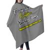 sophiehome Custom Barber Cape with Your Logo Text Photo, Professional Hair Cutting Cape Customized, Personalized Haircut Salon Cape for Hairdresser Styling & Home Adult Gray view 2
