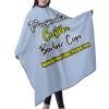 Customizable Photo Logo Haircut Barber Cape for Men, Personalized Professional Salon Cape with Your Message, Customized Hairdresser Cape for Adults, Large Cape for Hair Cutting Lightsteelblue view 2