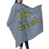 sophiehome Customized Professional Hair Cutting Cape Photo Custom, Personalized Salon Barber Cape with Text Logo Image, Hair Cutting Accessories, Adult Slategray view 2