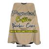 sophiehome Customizable Photo Logo Haircut Barber Cape for Men, Personalized Professional Funny Salon Cape with Your Message, Customized Hairdresser Cape for Child, Large Cape for Hair Cutting Tan view 1