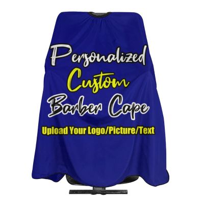 sophiehome Customized Professional Hair Cutting Cape Photo Custom, Personalized Salon Barber Cape with Text Logo Image, Hair Cutting Accessories, Adult Navy