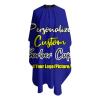 sophiehome Customized Professional Hair Cutting Cape Photo Custom, Personalized Salon Barber Cape with Text Logo Image, Hair Cutting Accessories, Adult Navy view 3