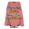sophiehome Custom Barber Cape with Your Logo Text Photo, Professional Funny Hair Cutting Cape Customized, Personalized Haircut Salon Cape for Hairdresser Styling & Home Child Lightcoral view 1