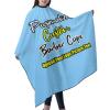 sophiehome Customized Professional Hair Cutting Cape Photo Custom, Personalized Salon Barber Cape with Text Logo Image, Hair Cutting Accessories, Adult Lightskyblue view 2